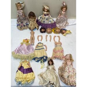 vtg Duchess doll lot Hard Plastic 1950s sleepy Eyes As Found Estate Parts Also